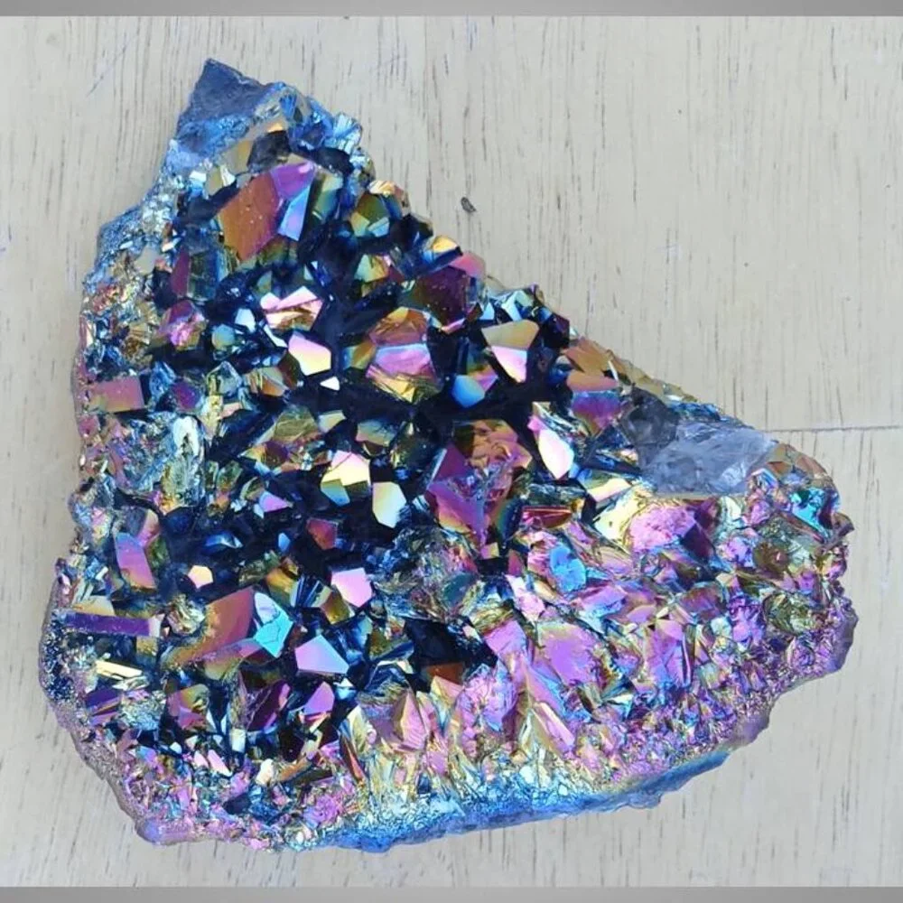 TITANIUM DRUSY / DRUZE stone crystal mineral chunk 01